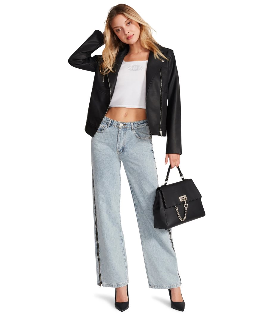 Black Steve Madden Julia Women's Jackets | PH 9307EOS